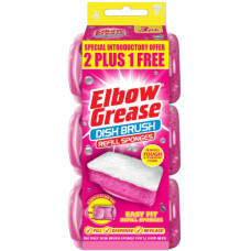 Змінні насадки для миття посуду Elbow Grease Pink – 3 шт